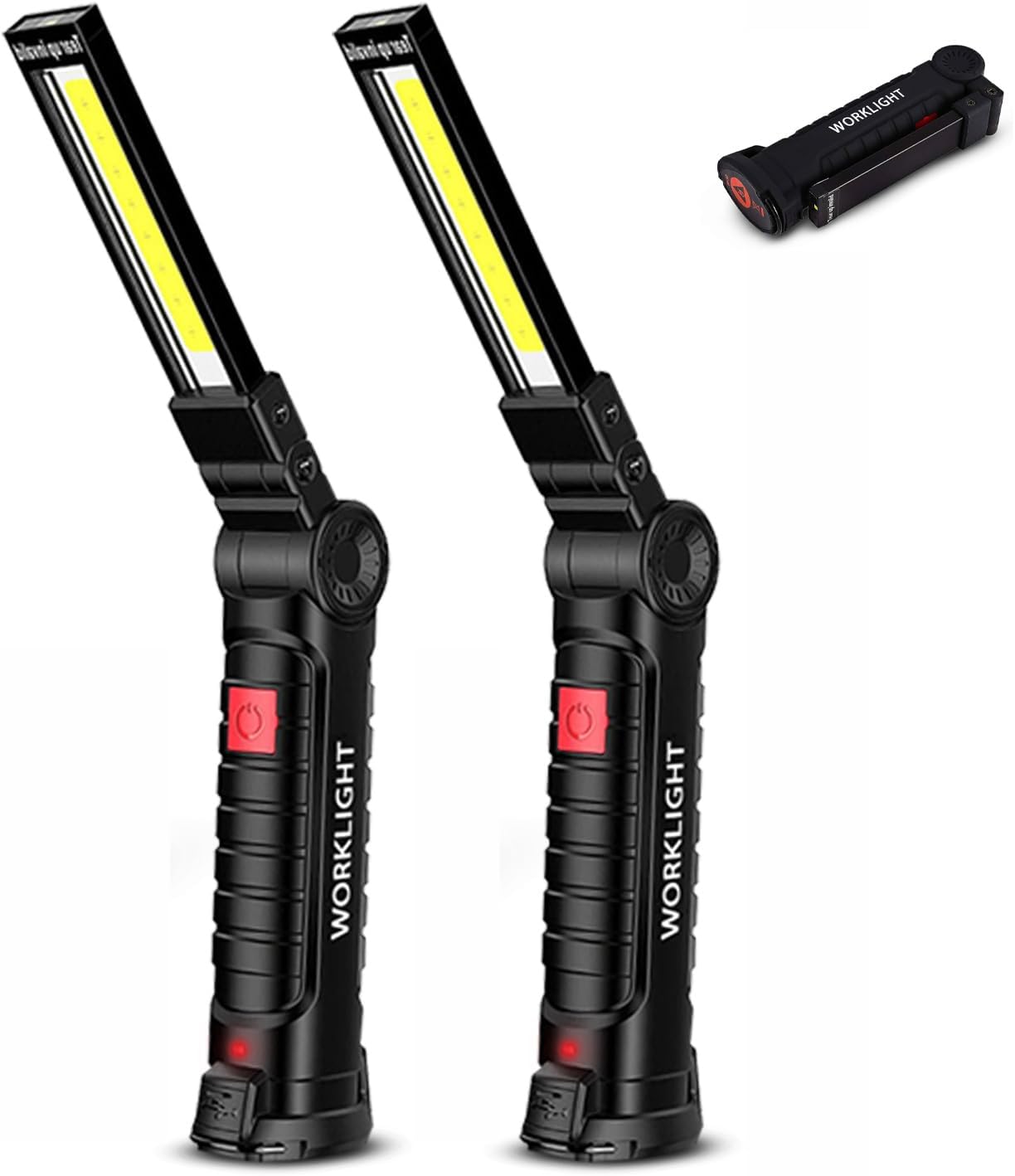 Rechargeable LED work lights with magnetic base